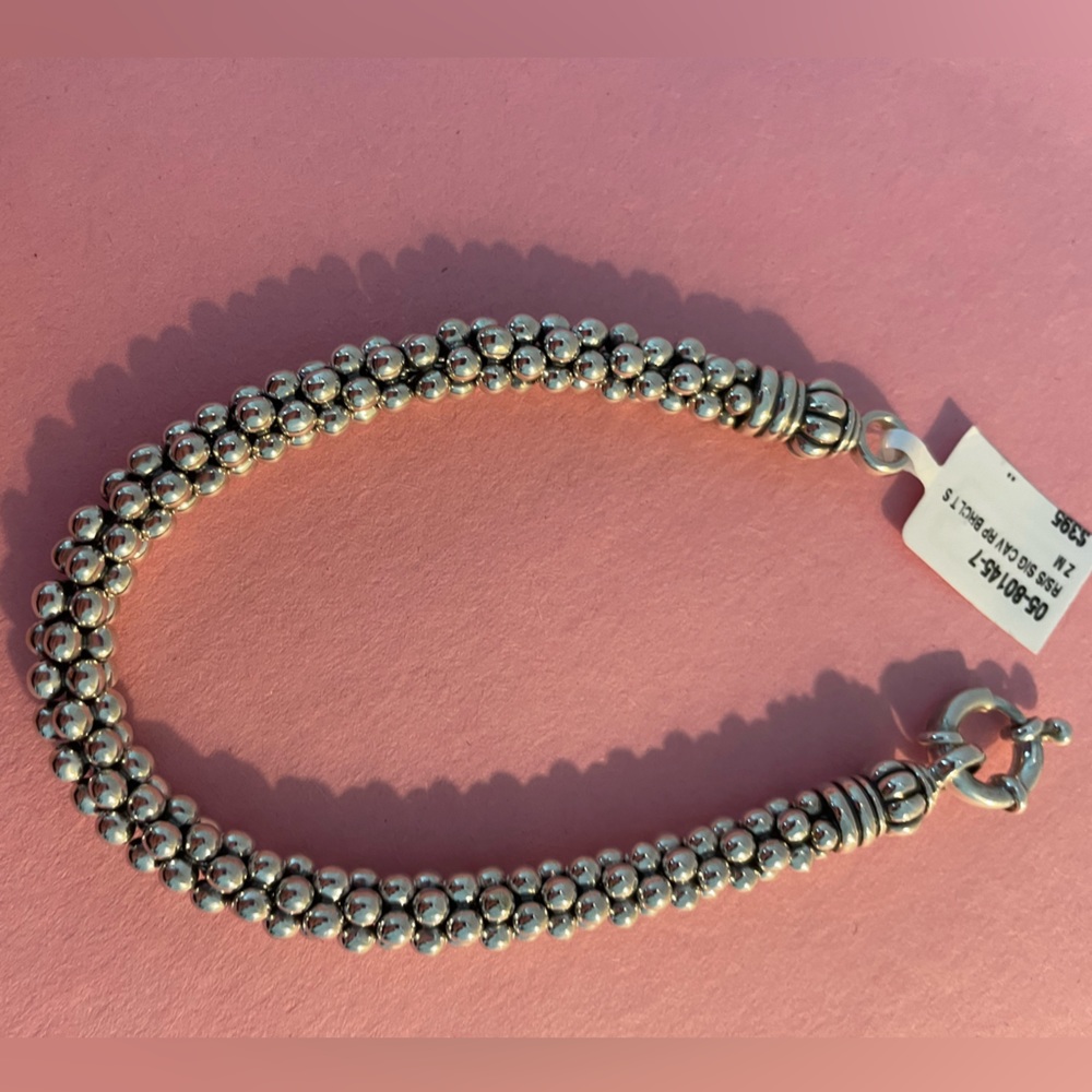 Lagos NWT s/s caviar rope bracelet